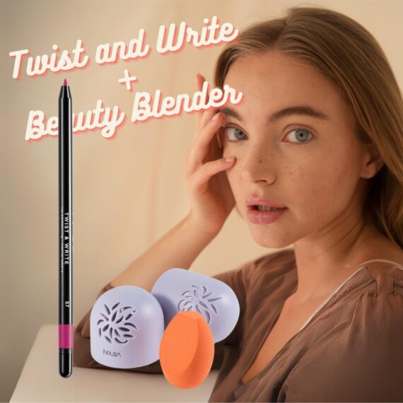 La matita labbra Twist and Write e Beauty Blender di Nouba